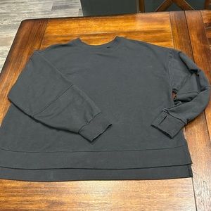 Black spirit jersey fit crewneck sweatshirt